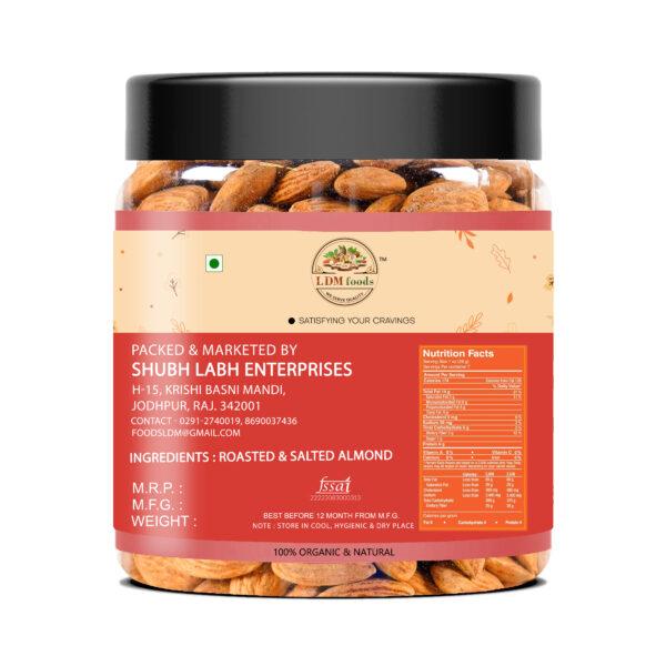 Roasted Almonds - California Grown, Vitamin E Rich - Image 2