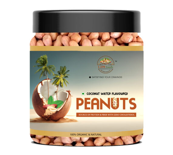 LDMFOODS coconut water peanuts with coconut garnish