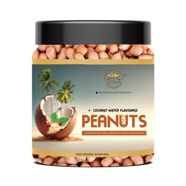 LDMFOODS coconut water peanuts with coconut garnish