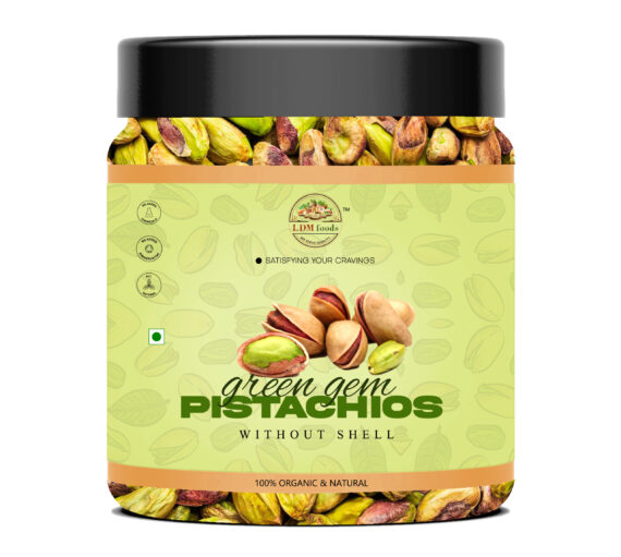 Jumbo Green Gem pistachios with open shells