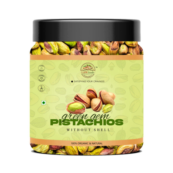 Jumbo Green Gem pistachios with open shells