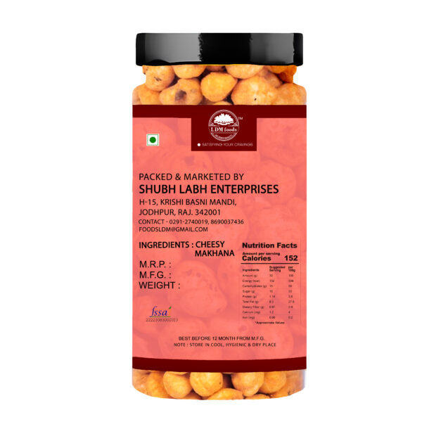 Healthy cheese makhana poppers served at a party – rich in fiber, antioxidants, and omega-3
