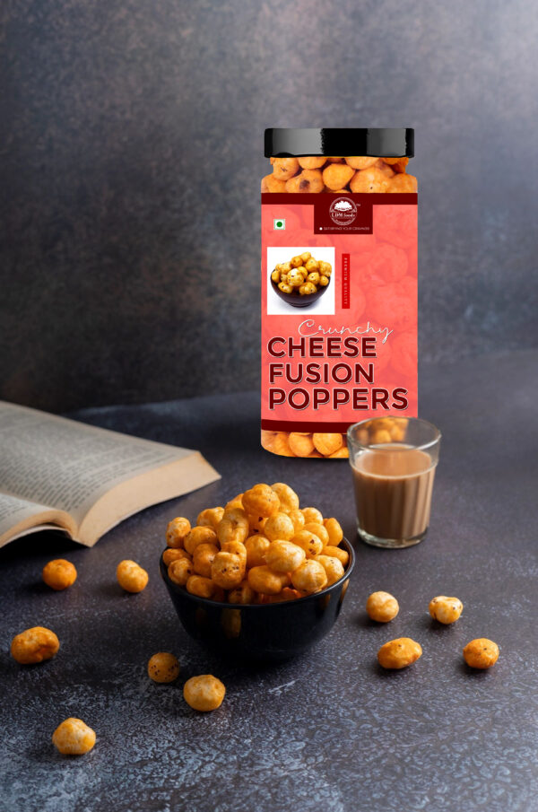 Homemade cheese makhana poppers with natural ingredients – aids muscle growth & blood sugar control