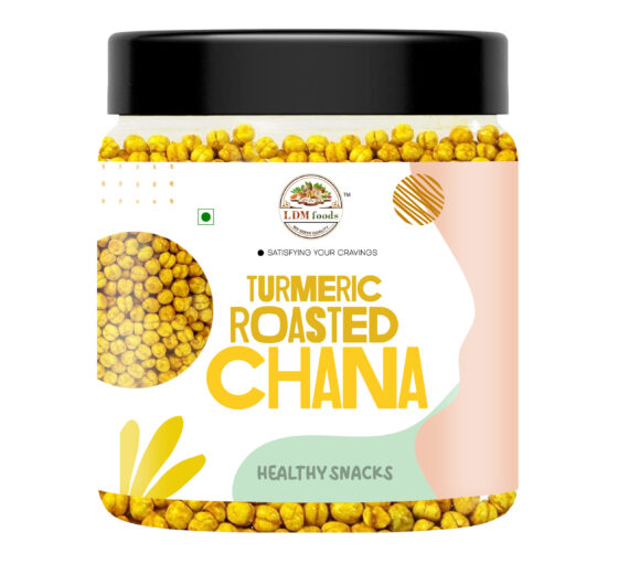 LDMFOODS turmeric roasted chana close-up
